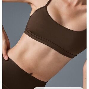 ALO Yoga Chocolate Sports Bra